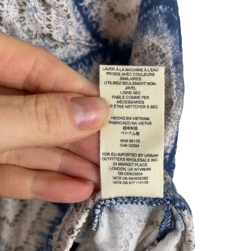 Free People | Call On Me Y2K Tank Top Cropped Indigo Blue Asymmetrical Size XS - Picture 11 of 12